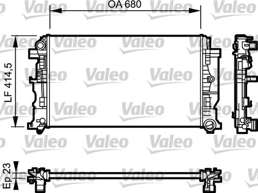 Valeo 734927 - Radiatore, Raffreddamento motore autozon.pro