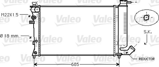 Valeo 734445 - Radiatore, Raffreddamento motore autozon.pro