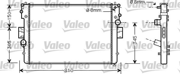 Valeo 734448 - Radiatore, Raffreddamento motore autozon.pro