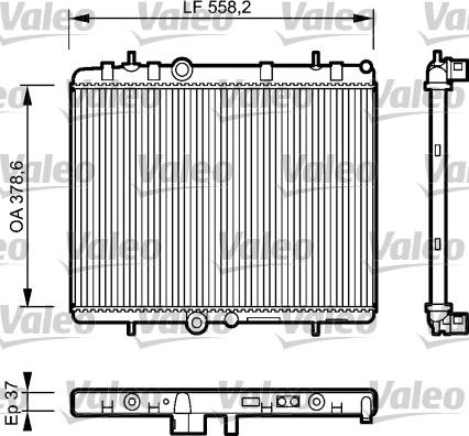 Valeo 734463 - Radiatore, Raffreddamento motore autozon.pro