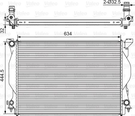 Valeo 734419 - Radiatore, Raffreddamento motore autozon.pro