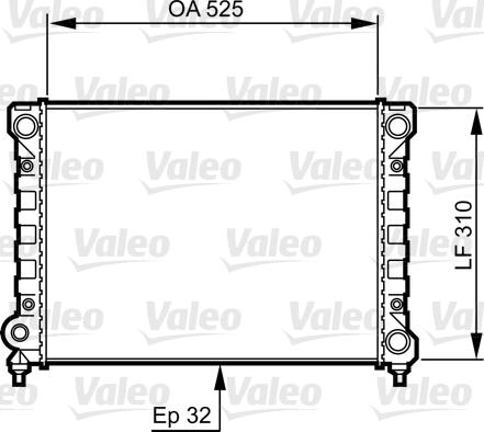 Valeo 734415 - Radiatore, Raffreddamento motore autozon.pro