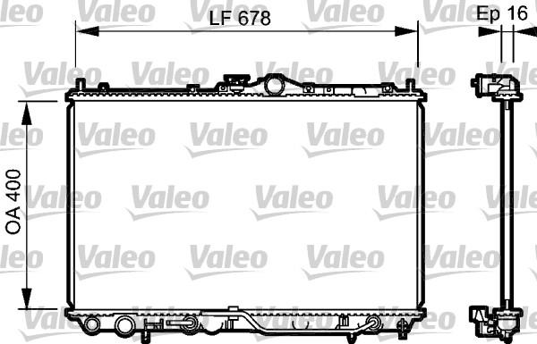 Valeo 734480 - Radiatore, Raffreddamento motore autozon.pro