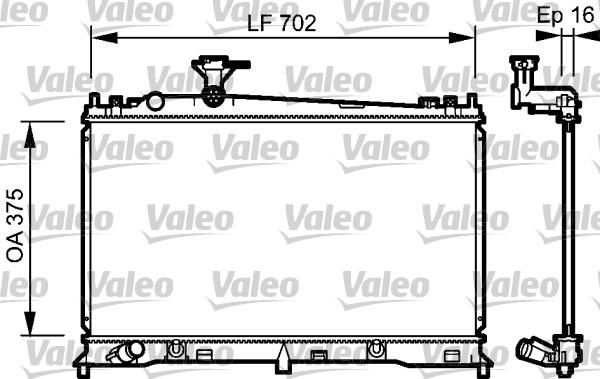 Valeo 734483 - Radiatore, Raffreddamento motore autozon.pro