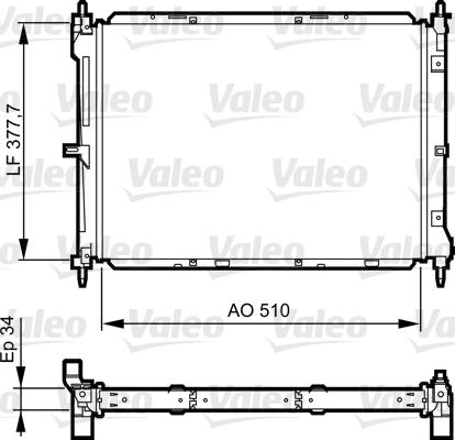 Valeo 734436 - Radiatore, Raffreddamento motore autozon.pro