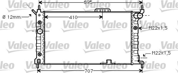 Valeo 734429 - Radiatore, Raffreddamento motore autozon.pro