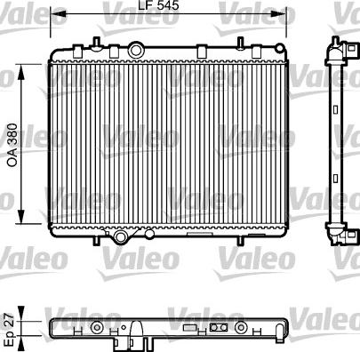 Valeo 734423 - Radiatore, Raffreddamento motore autozon.pro