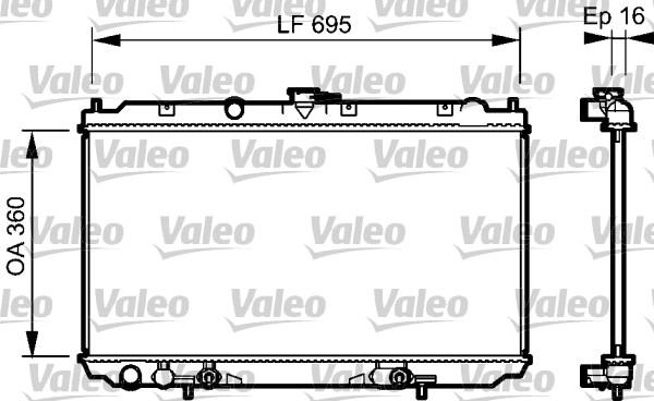 Valeo 734473 - Radiatore, Raffreddamento motore autozon.pro