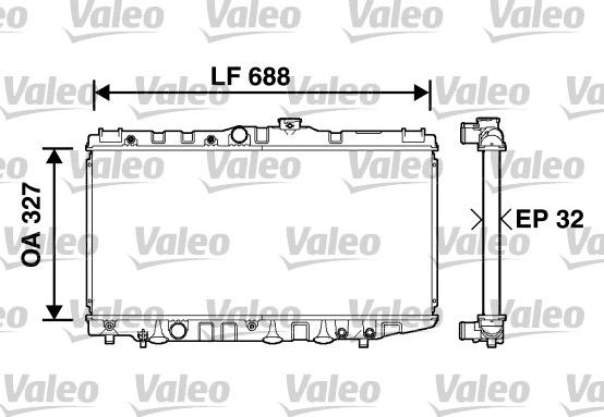 Valeo 734558 - Radiatore, Raffreddamento motore autozon.pro