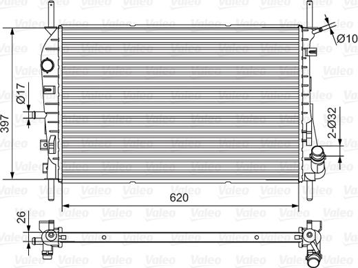 Valeo 734699 - Radiatore, Raffreddamento motore autozon.pro