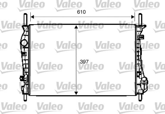 Valeo 734696 - Radiatore, Raffreddamento motore autozon.pro