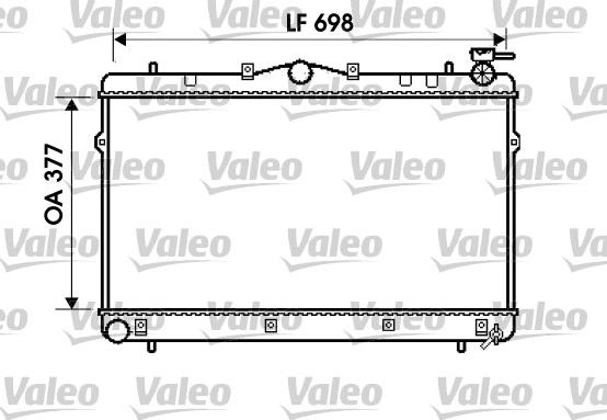 Valeo 734658 - Radiatore, Raffreddamento motore autozon.pro