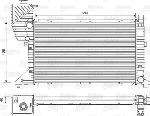 Valeo 734689 - Radiatore, Raffreddamento motore autozon.pro