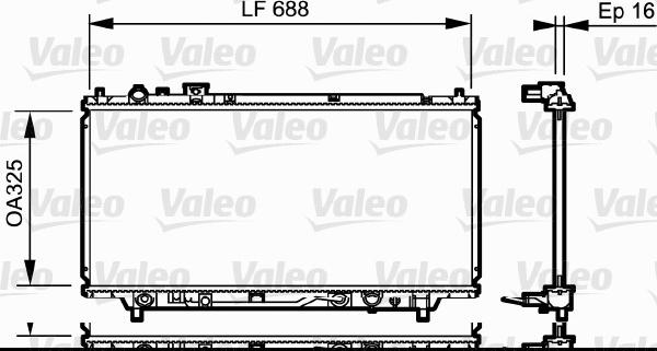 Valeo 734195 - Radiatore, Raffreddamento motore autozon.pro