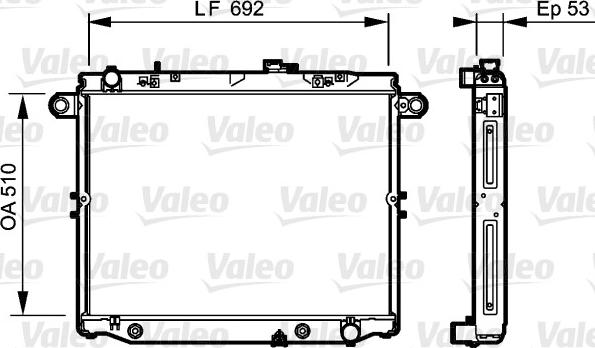 Valeo 734192 - Radiatore, Raffreddamento motore autozon.pro