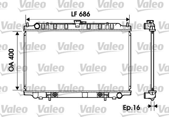 Valeo 734150 - Radiatore, Raffreddamento motore autozon.pro