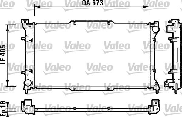 Valeo 734158 - Radiatore, Raffreddamento motore autozon.pro