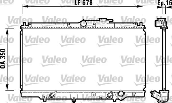 Valeo 734109 - Radiatore, Raffreddamento motore autozon.pro