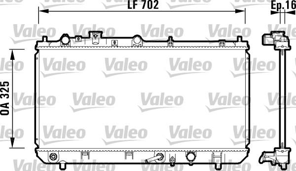 Valeo 734124 - Radiatore, Raffreddamento motore autozon.pro