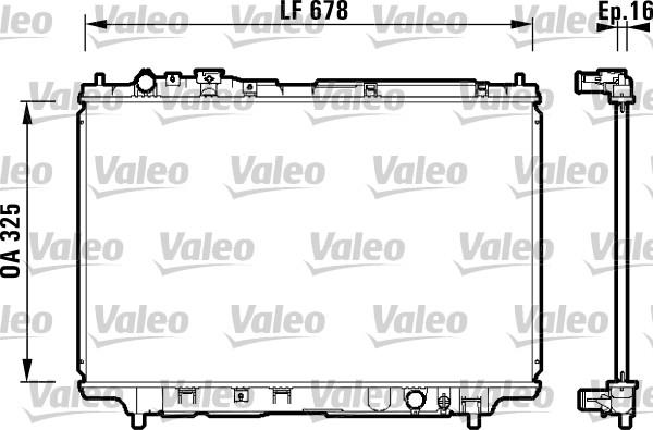 Valeo 734120 - Radiatore, Raffreddamento motore autozon.pro