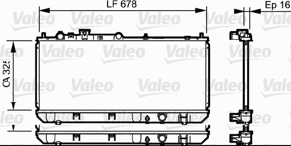 Valeo 734123 - Radiatore, Raffreddamento motore autozon.pro