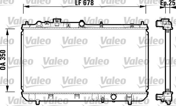 Valeo 734122 - Radiatore, Raffreddamento motore autozon.pro