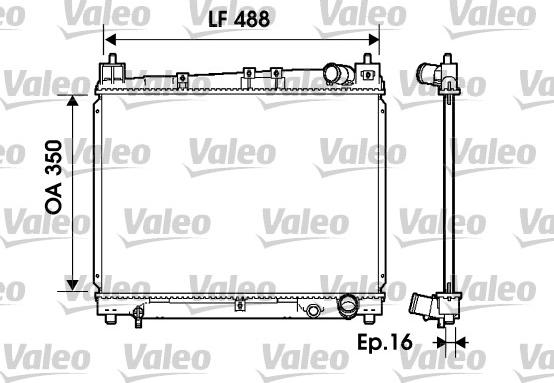 Valeo 734840 - Radiatore, Raffreddamento motore autozon.pro