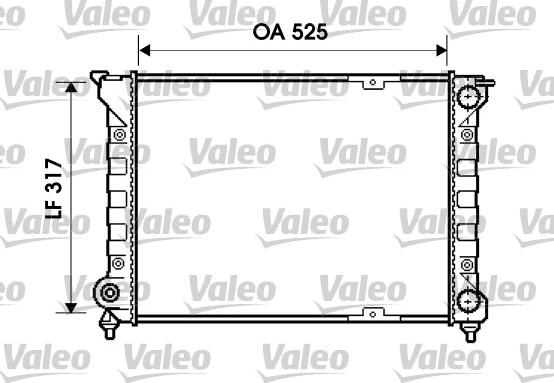 Valeo 734853 - Radiatore, Raffreddamento motore autozon.pro