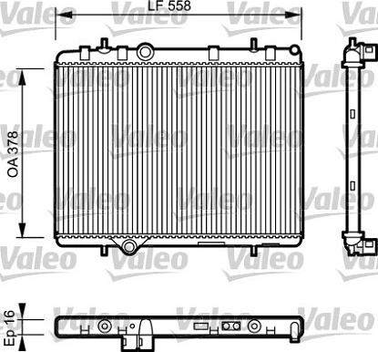 Valeo 734366 - Radiatore, Raffreddamento motore autozon.pro