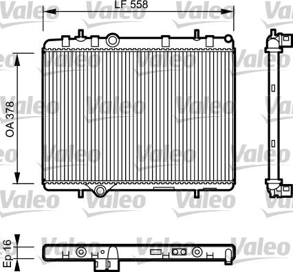 Valeo 734366 - Radiatore, Raffreddamento motore autozon.pro