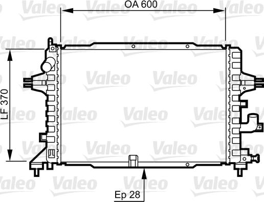 Valeo 734380 - Radiatore, Raffreddamento motore autozon.pro