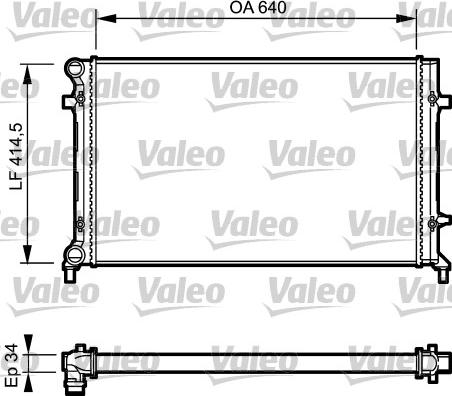 Valeo 734335 - Radiatore, Raffreddamento motore autozon.pro