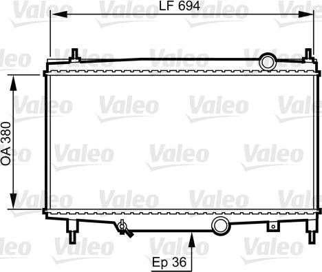 Valeo 734336 - Radiatore, Raffreddamento motore autozon.pro