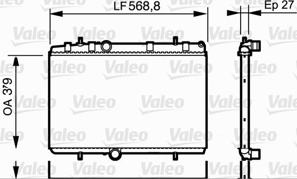 Valeo 734338 - Radiatore, Raffreddamento motore autozon.pro