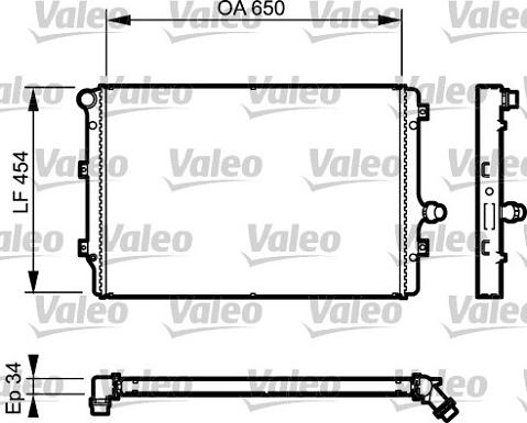 Valeo 734333 - Radiatore, Raffreddamento motore autozon.pro