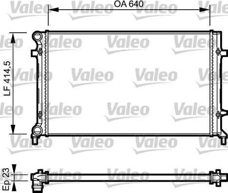 Valeo 734332 - Radiatore, Raffreddamento motore autozon.pro