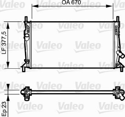 Valeo 734320 - Radiatore, Raffreddamento motore autozon.pro