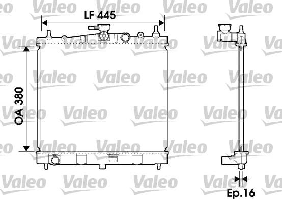 Valeo 734246 - Radiatore, Raffreddamento motore autozon.pro