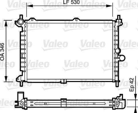 Valeo 734242 - Radiatore, Raffreddamento motore autozon.pro