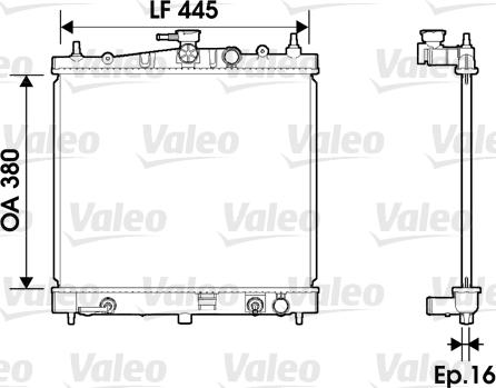 Valeo 734247 - Radiatore, Raffreddamento motore autozon.pro