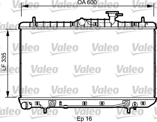 Valeo 734253 - Radiatore, Raffreddamento motore autozon.pro