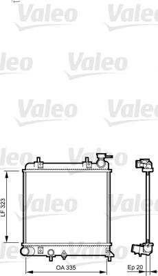 Valeo 734266 - Radiatore, Raffreddamento motore autozon.pro