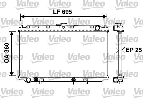 Valeo 734215 - Radiatore, Raffreddamento motore autozon.pro