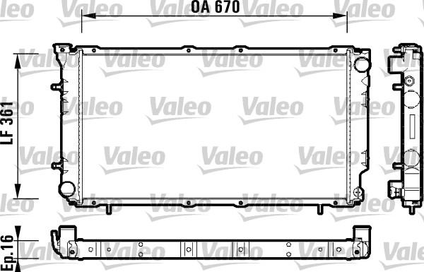 Valeo 734211 - Radiatore, Raffreddamento motore autozon.pro