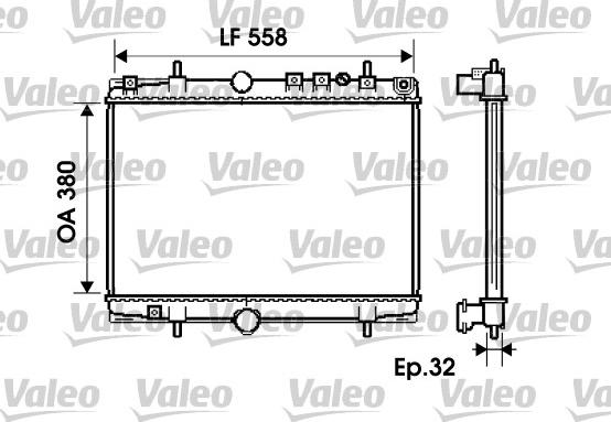 Valeo 734281 - Radiatore, Raffreddamento motore autozon.pro