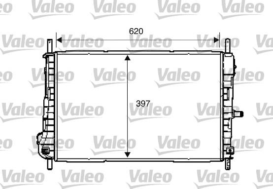 Valeo 734288 - Radiatore, Raffreddamento motore autozon.pro