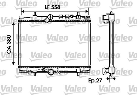 Valeo 734282 - Radiatore, Raffreddamento motore autozon.pro