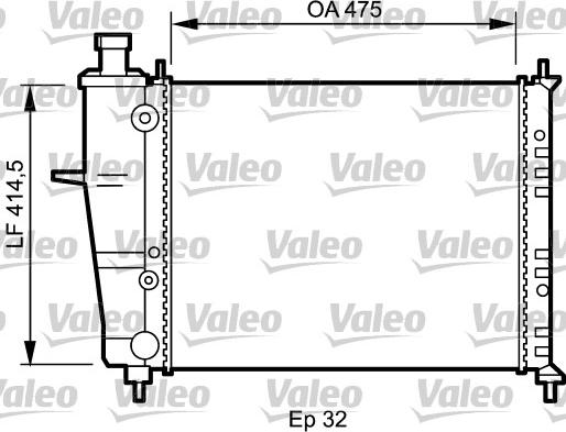 Valeo 734239 - Radiatore, Raffreddamento motore autozon.pro