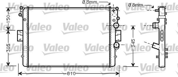 Valeo 734233 - Radiatore, Raffreddamento motore autozon.pro