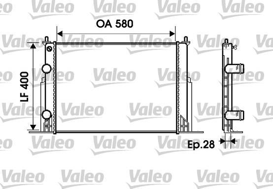 Valeo 734229 - Radiatore, Raffreddamento motore autozon.pro